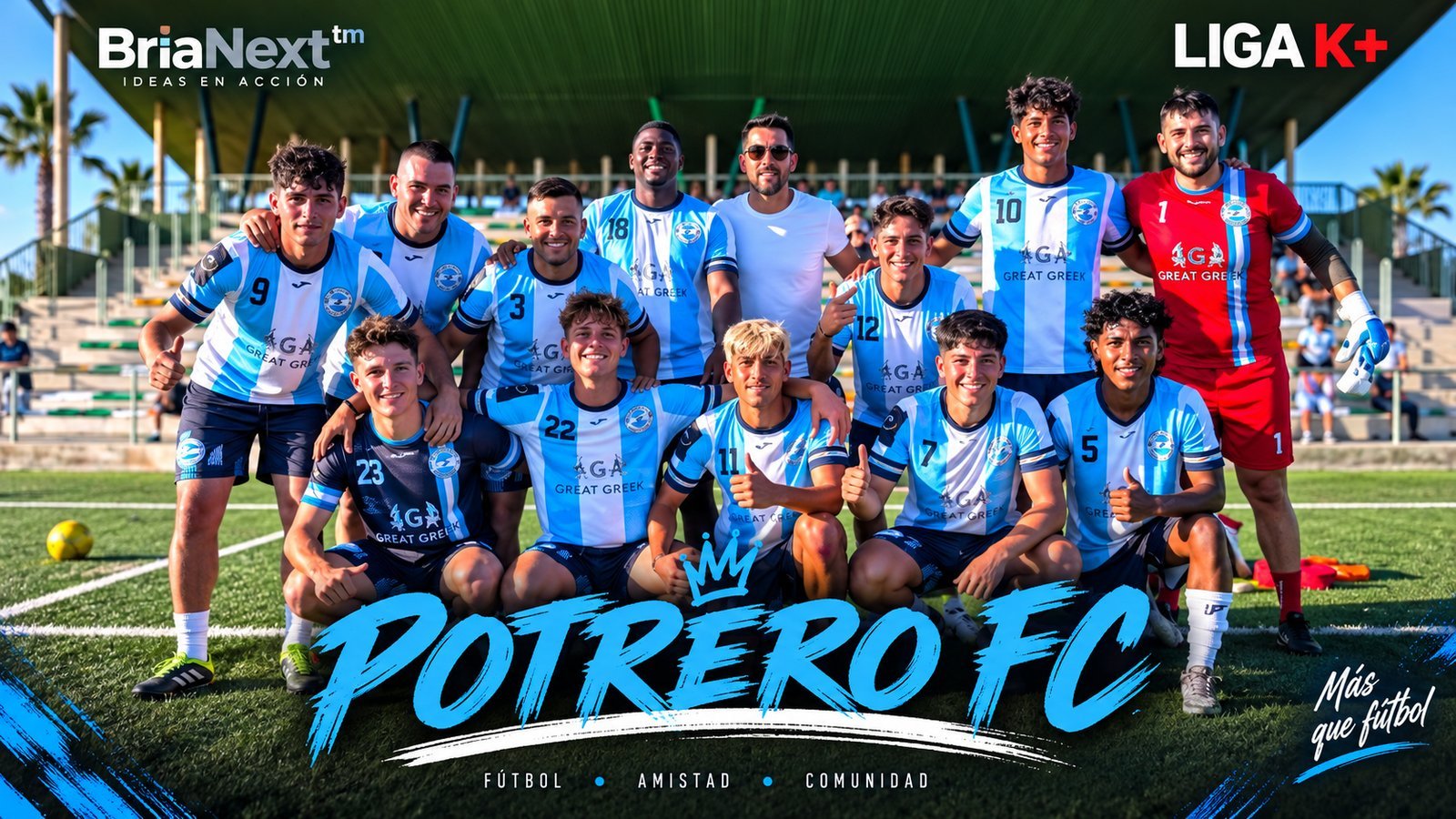 Potrero FC vs Lanús FC, Liga F7 Torrevieja, covered by Liga K+